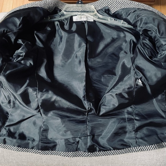 Tahari ASL Wool Blend Fully Lined One Button Cuff Sleeve Double Breasted Jacket - Picture 9 of 11